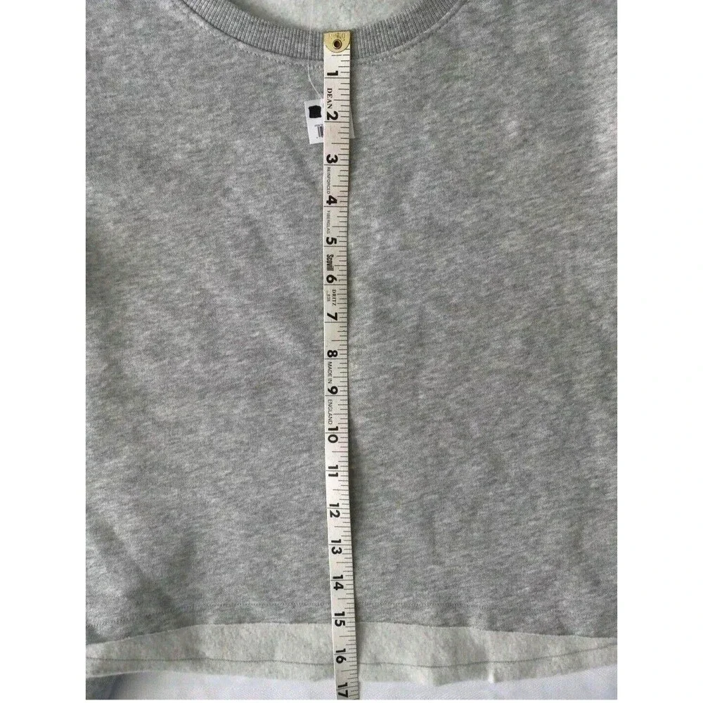 Justice Active Girls Size 10 Gray Long Sleeve Sweatshirt‎ Cropped Fleece Lined